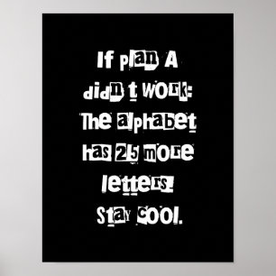 Funny Sayings Sarcasm Lover Gifts - Typografie Art Poster