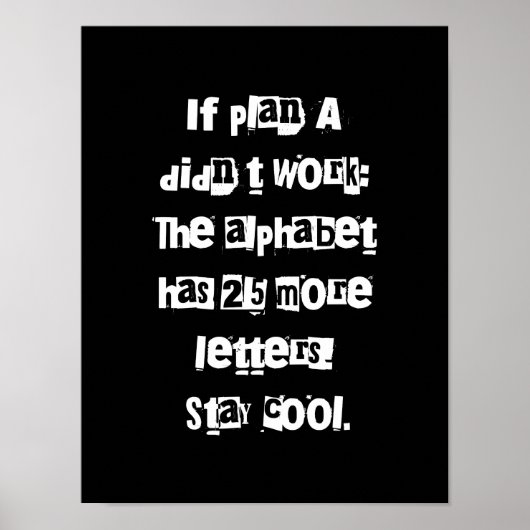 Funny Sayings Sarcasm Lover Gifts - Typografie Art Poster (Voorkant)