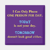 Funny Sayings Square Magnet 17 (Voorkant)