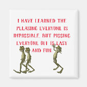 Funny Sayings Square Magnet 19 (Voorkant)