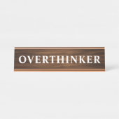 Funny Sayy Simple Design Wood Grain Paneling Bureau Naambordje (Voorkant)