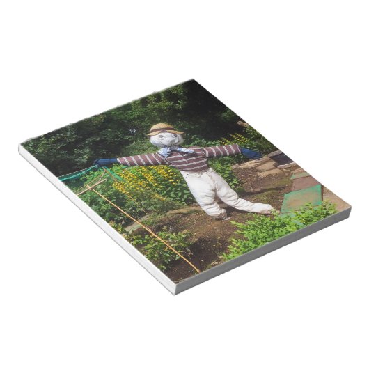 Funny scarecrow notitieblok (Schuin)