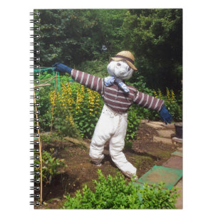 Funny scarecrow notitieboek