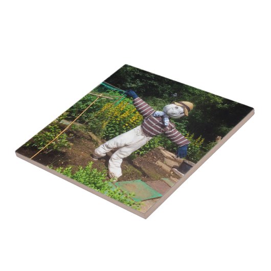 Funny scarecrow tegeltje (Zijkant)