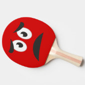 Funny Scared Face Novelty Tafeltennisbatje (Zijkant)