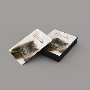 Funny Scared Kitten Face Cat Meme Pokerkaarten