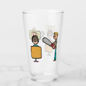 Funny Scary Barber Sweeney Todd Glas (Achterkant)