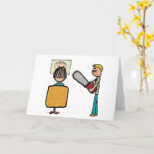 Funny Scary Barber Sweeney Todd Kaart (Gele Bloem)