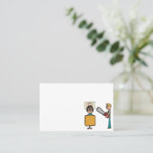 Funny Scary Barber Sweeney Todd Visitekaartje (Staand voorkant)