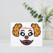 Funny Scary Clown Thunder_Cove Briefkaart (Staand voorkant)