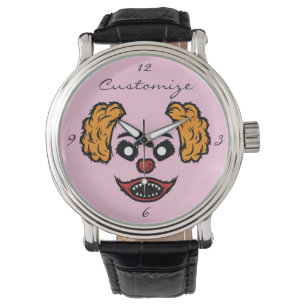 Funny Scary Clown Thunder_Cove Horloge