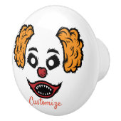 Funny Scary Clown Thunder_Cove Keramische Knop (Rechts)