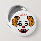 Funny Scary Clown Thunder_Cove Ronde Button 7,6 Cm (Voorkant /achterkant)