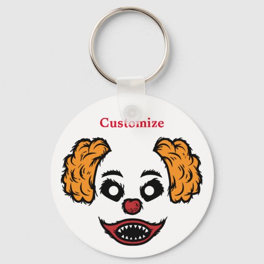 Funny Scary Clown Thunder_Cove Sleutelhanger (Voorkant)