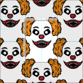 Funny Scary Clown Thunder_Cove Stof (Delen)