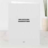 FUNNY SCARY EVIL CLOWN BIRTHDAY CARDS KAART (Achterkant)