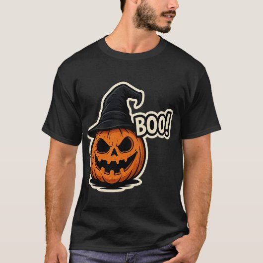  Funny & Scary Halloween Sticker  T-shirt (Voorkant)