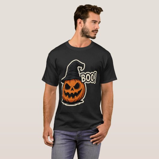  Funny & Scary Halloween Sticker  T-shirt (Voorkant volledig)