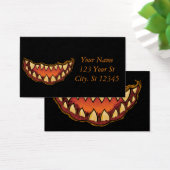 Funny Scary Jack O'lantern Thunder_Cove Visitekaartje (Bureau)