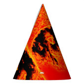 Funny Scary Oranje Fire Flames Halloween Pumpkin Feesthoedjes (Links)