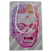 Funny Scary Retro Halloween Face Comic Face Medium Cadeauzakje (Voorkant)