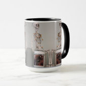 Funny Scary Skeleton Botten Coffee Halloween Desig Mok (Voorkant rechts)