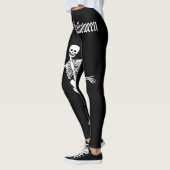 Funny Scary Skeleton Happy Halloween Leggings (Links)