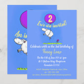 Funny schaap cartoon kaart (Voorkant / Achterkant)