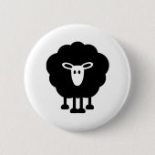 Funny schaap ronde button 5,7 cm (Voorkant)