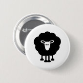 Funny schaap ronde button 5,7 cm (Voorkant /achterkant)