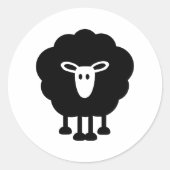 Funny schaap ronde sticker (Voorkant)