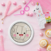 Funny Schattig Volleyball Kawaii Ball Kind Papieren Bordje (Feest)