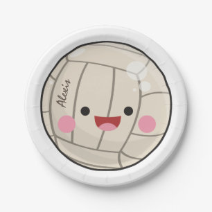 Funny Schattig Volleyball Kawaii Ball Kind Papieren Bordje