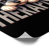 Funny Schnau Puppy My Therast Schnauzer Dog  Poster (Hoek)