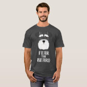 Funny Schnauzer Angst voor de Beard Gift T-shirt (Voorkant volledig)