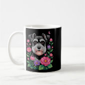 Funny Schnauzer Art For Women Schnauzer Dog Lover  Koffiemok (Links)