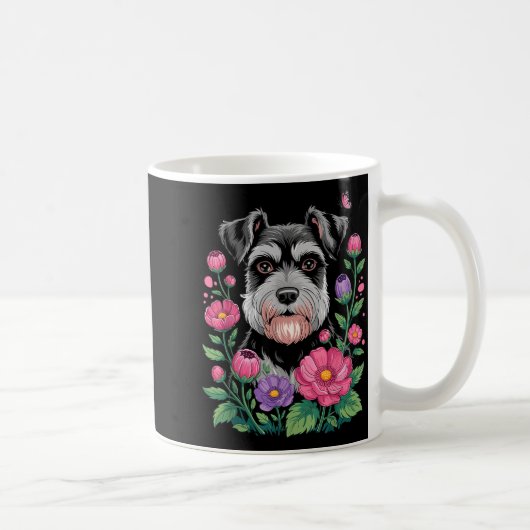 Funny Schnauzer Art For Women Schnauzer Dog Lover  Koffiemok (Rechts)