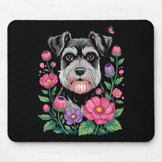 Funny Schnauzer Art For Women Schnauzer Dog Lover  Muismat (Voorkant)