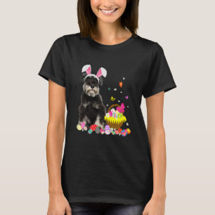 Funny Schnauzer Bunny Easter Dog T-shirt
