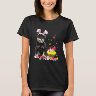 Funny Schnauzer Bunny Easter Dog T-shirt