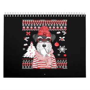 Funny Schnauzer Dog kerstcadeau Kalender