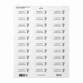 Funny Schnauzer Dog Merry Kerstmis Etiket (Full Sheet)