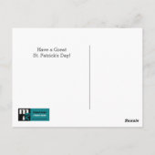 Funny Schnauzer en Beer St. Patrick's Day Briefkaart (Achterkant)