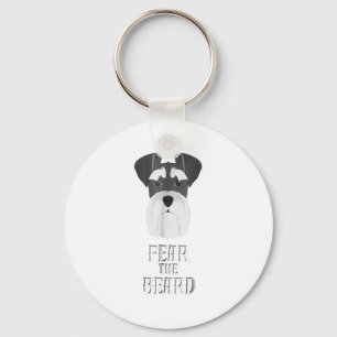 Funny Schnauzer Fear Beard Gift Sleutelhanger