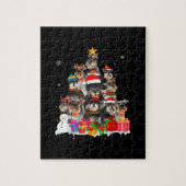 Funny Schnauzer Kerstmis Hondenliefhebber Gift Legpuzzel (Verticaal)