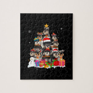 Funny Schnauzer Kerstmis Hondenliefhebber Gift Legpuzzel