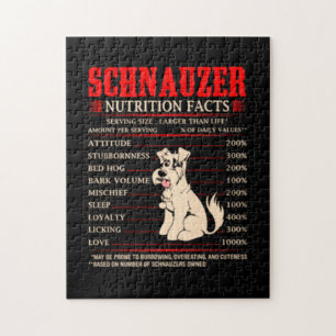 Funny Schnauzer   Schnauzer Butrition Facts Legpuzzel