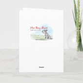 Funny Schnauzer Verjaardagsgroeten Kaart (Achterkant)