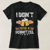 Funny Schnitzel Oktoberfest German Beer T-shirt (Design voorkant)