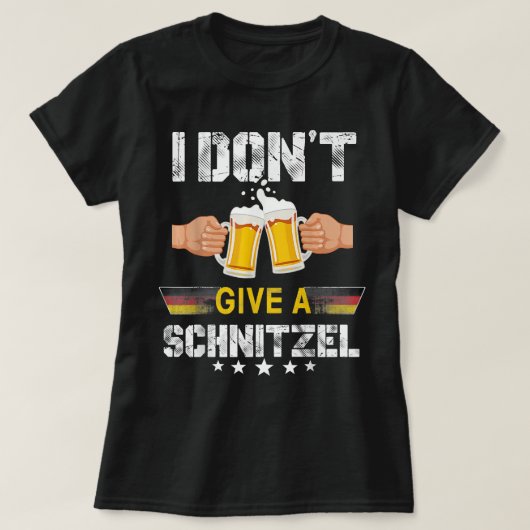 Funny Schnitzel Oktoberfest German Beer T-shirt (Design voorkant)